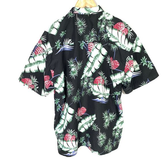 3/$25 Hang Ten Hawaiian Floral Button Down T Shirt L - Picture 2 of 9